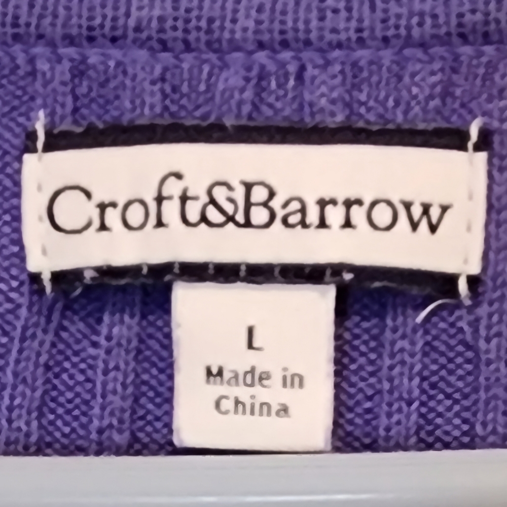 Croft and Barrow large blue lightweight sweater